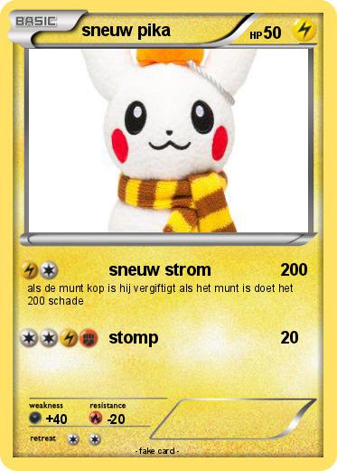 Pokemon sneuw pika