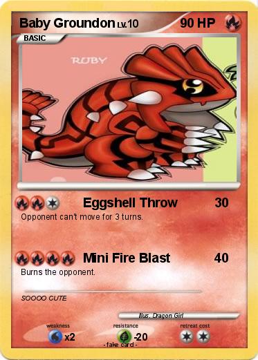 Pokemon Baby Groundon