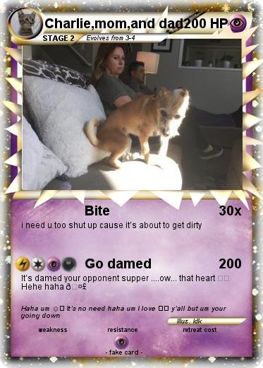 Pokemon Charlie,mom,and dad