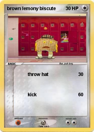 Pokemon brown lemony biscute