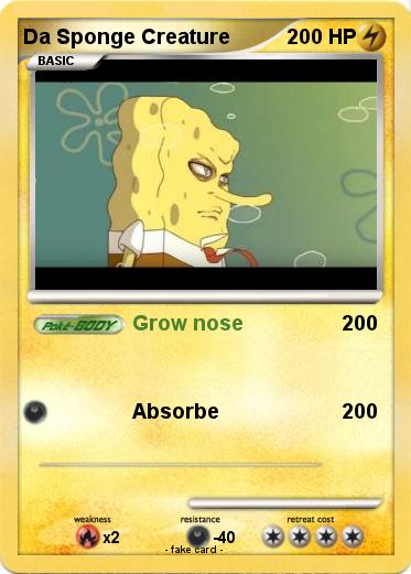 Pokemon Da Sponge Creature