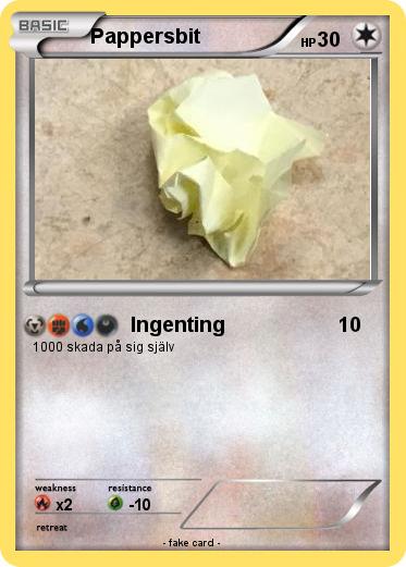 Pokemon Pappersbit