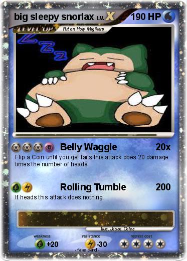 Pokemon big sleepy snorlax
