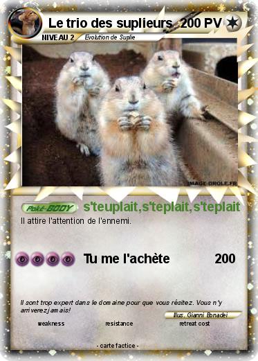 Pokemon Le trio des suplieurs