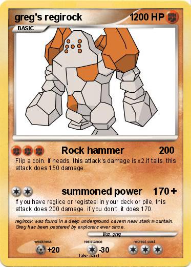 Pokemon greg's regirock                  1