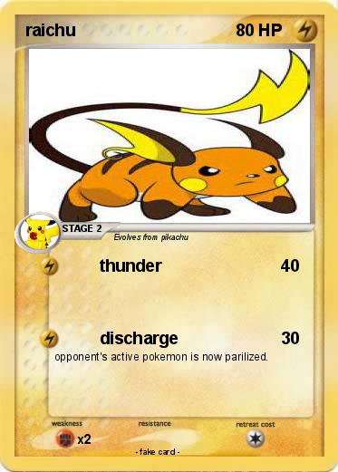 Pokemon raichu