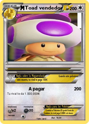 Pokemon Toad vendedor