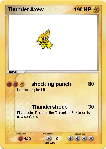 Pokemon Thunder Axew
