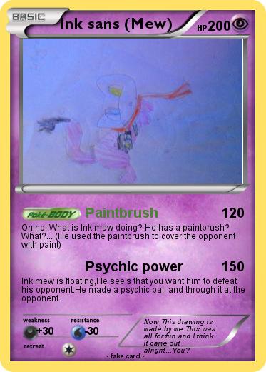Pokemon Ink sans (Mew)