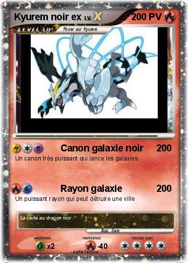 Pokemon Kyurem noir ex