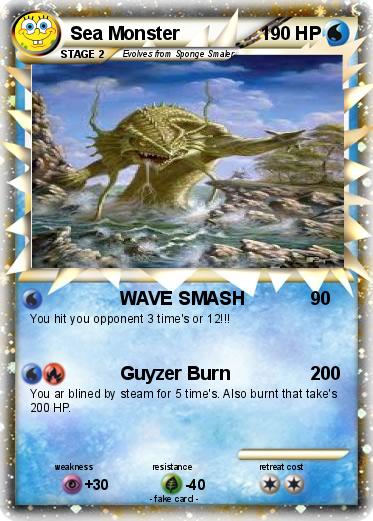 Pokemon Sea Monster