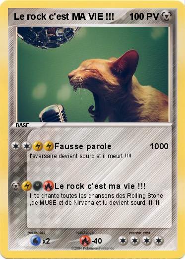 Pokemon Le rock c'est MA VIE !!!