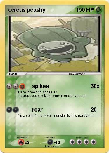 Pokémon cereus peashy - spikes - My Pokemon Card