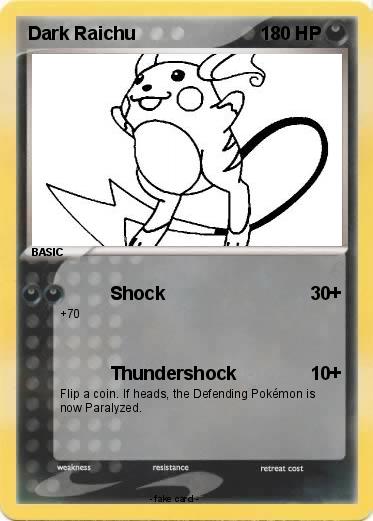Pokemon Dark Raichu