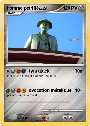 Pokemon homme pétrifié