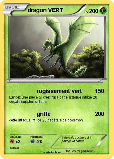 Pokemon dragon VERT
