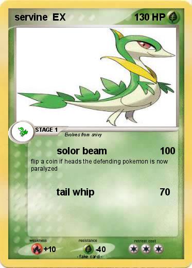 Pokemon servine  EX