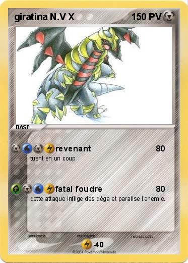 Pokemon giratina N.V X