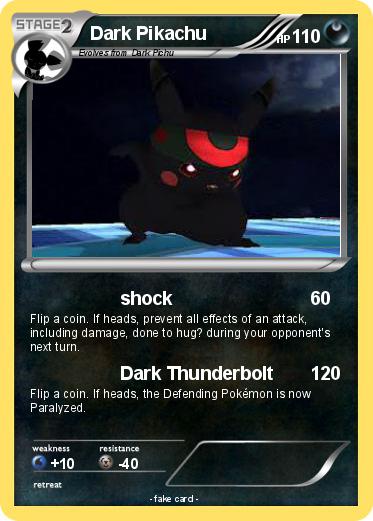 Pokemon Dark Pikachu