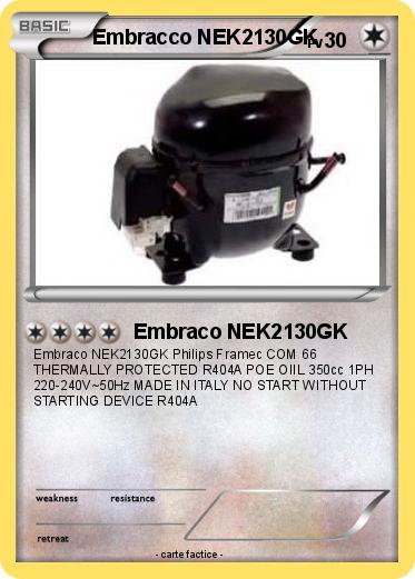 Pokemon Embracco NEK2130GK