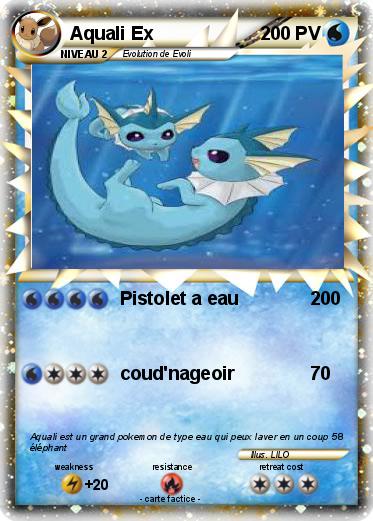 Pokemon Aquali Ex