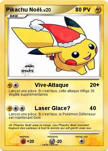 Pokemon Pikachu Noël