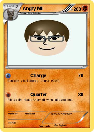 Pokemon Angry Mii