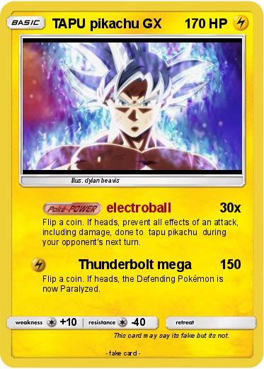 Pokemon TAPU pikachu GX