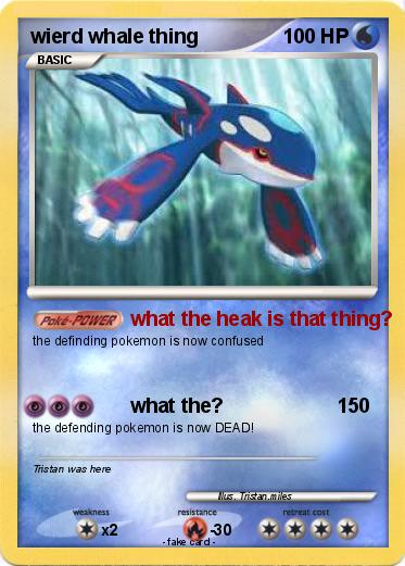 Pokemon wierd whale thing