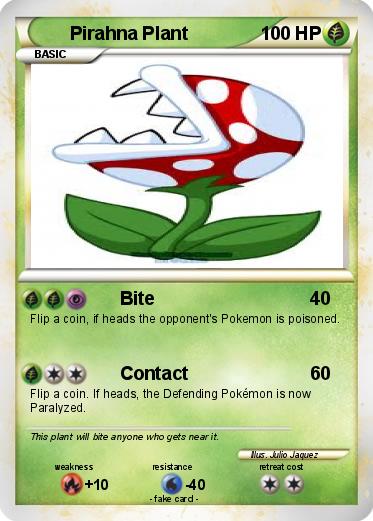 Pokemon Pirahna Plant
