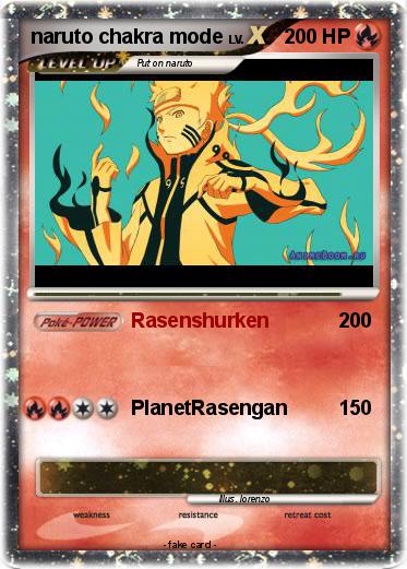 Pokemon naruto chakra mode