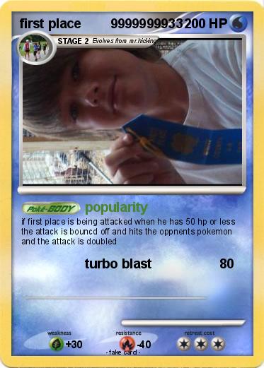 Pokemon first place        9999999933