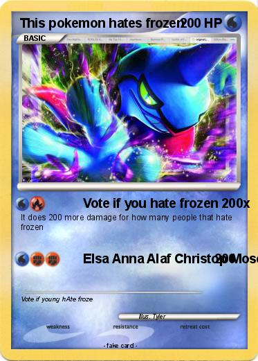 Pokemon This pokemon hates frozen