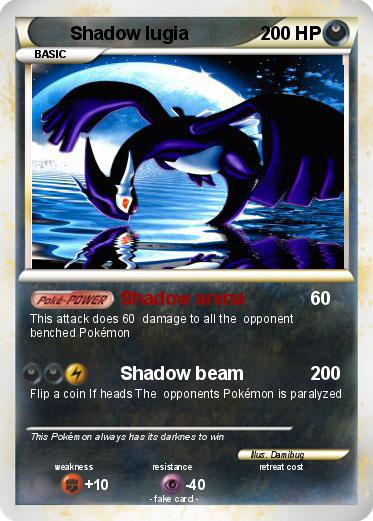 Pokemon Shadow lugia