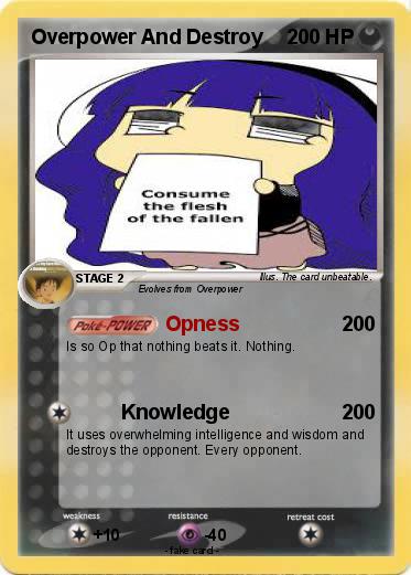 Pokemon Overpower And Destroy