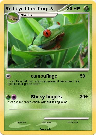 Pokemon Red eyed tree frog