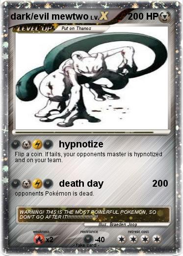 Pokemon dark/evil mewtwo
