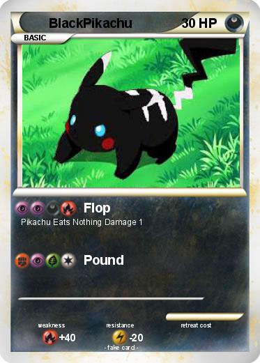 Pokemon BlackPikachu