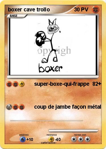 Pokemon boxer cave trollo