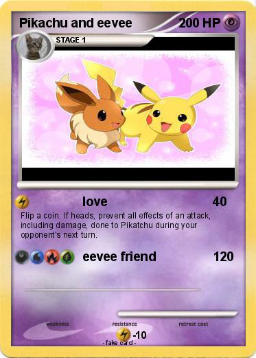 Pokemon Pikachu and eevee