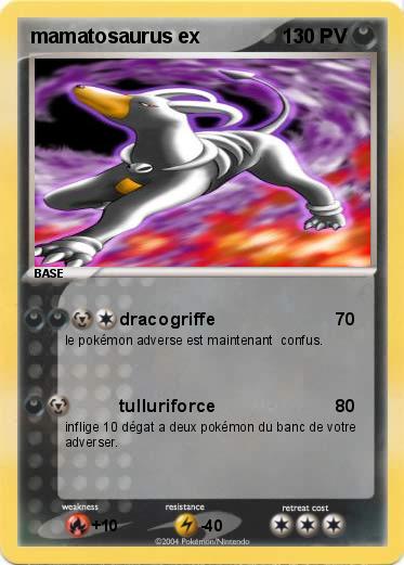 Pokemon mamatosaurus ex