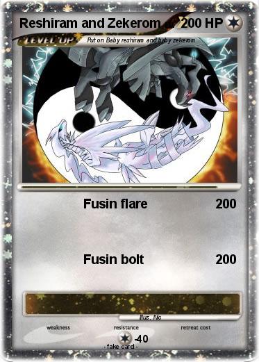 Pokemon Reshiram and Zekerom