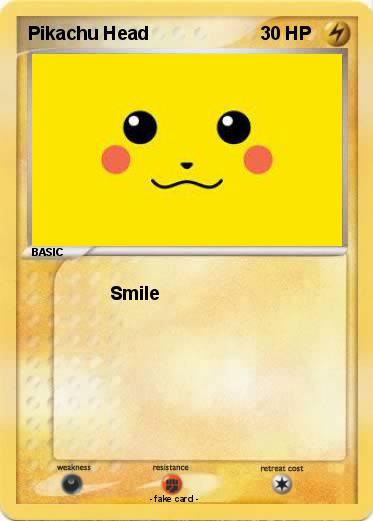 Pokemon Pikachu Head