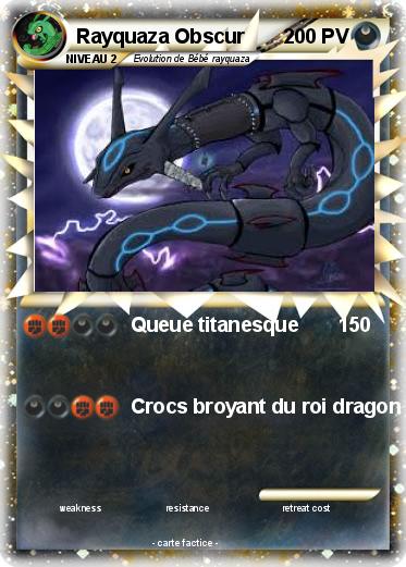 Pokemon Rayquaza Obscur