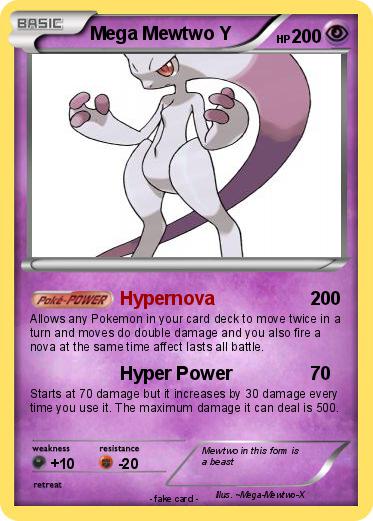 Pokemon Mega Mewtwo Y