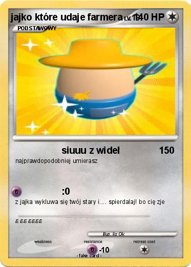Pokemon jajko które udaje farmera