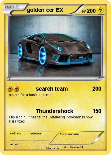 Pokemon golden cer EX