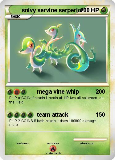 Pokemon snivy servine serperior