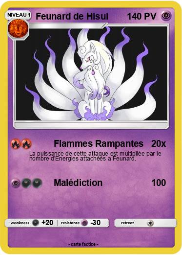 Pokemon Feunard de Hisui