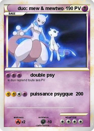 Pokemon duo: mew & mewtwo